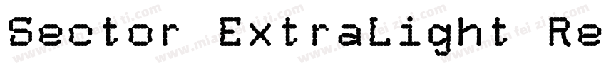 Sector ExtraLight Re字体转换